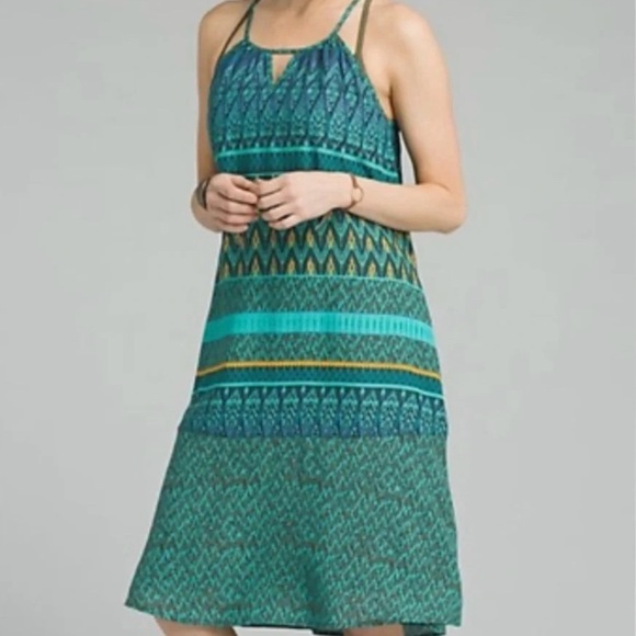 Prana Dresses & Skirts - prAna Nari Midi Dress Halter Keyhole Neckline